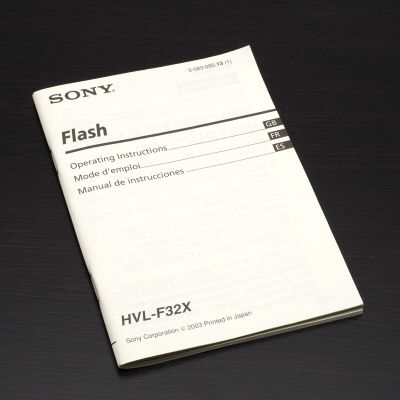Sony HVL-F32X External Shoe Mount Flash Instruction Manual