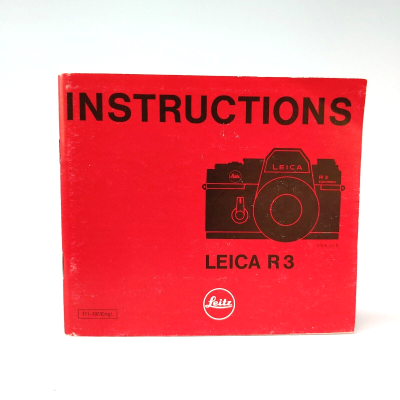 Leica R3 Instruction Manual
