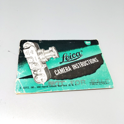 Leica Instructions Book for Model IIIf Camera w/Built-in Synchronization