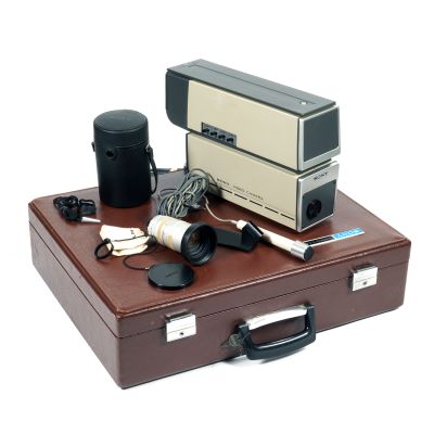 Sony AVC-3200 Video Camera w/ 12.5-75mm f/1.8 TV Zoom Lens, Mic, Case