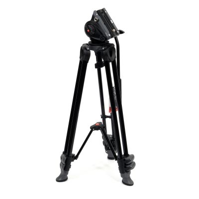 Manfrotto MVT502AM 3-Section Al Twin Leg Tripod with 500 Fluid Head, Side Lock