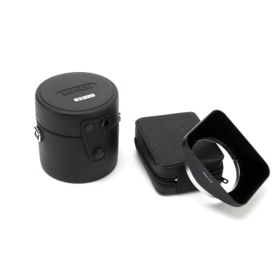 Konica Slip-On Rectangular Lens Hood for 28mm Lens with Lens Case