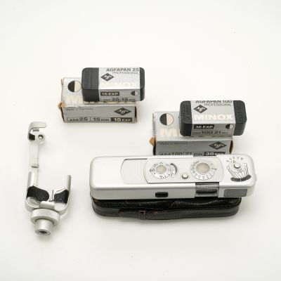  Minox B Subminiature Film Camera w/ Tripod Adapter & Film