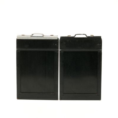 Set of 2 Graflex 3 1/4" x 4 1/4" Graphic Sheet Film Holders