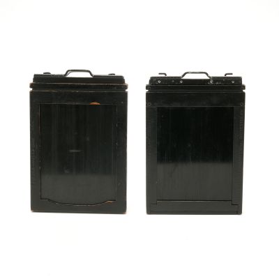 Set of 2 Graflex 3 1/4" x 4 1/4" Graphic Sheet Film Holders