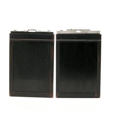 Set of 2 Ansco Wood 5X7 Sheet Film Holders