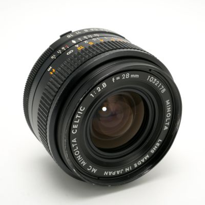 Minolta MC 28mm f/2.8 Celtic Lens
