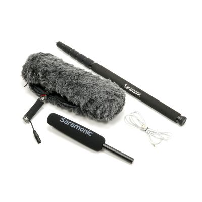 Saramonic SR-TM7 Microphone, VWS Windshield Suspension System, & Boom Pole