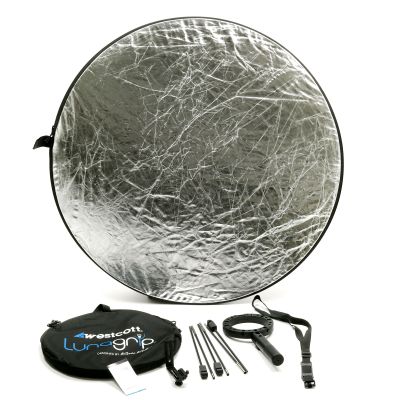 Westcott LunaGrip Light Modifier Kit -Reflector Holder for Flash/Strobe