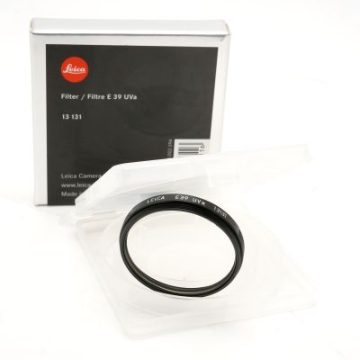 Leica 13131 E39 39mm UVA Filter Black Ring